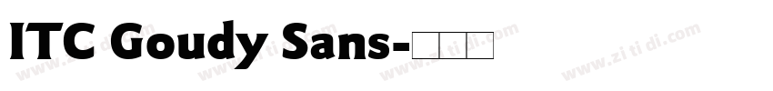 ITC Goudy Sans字体转换